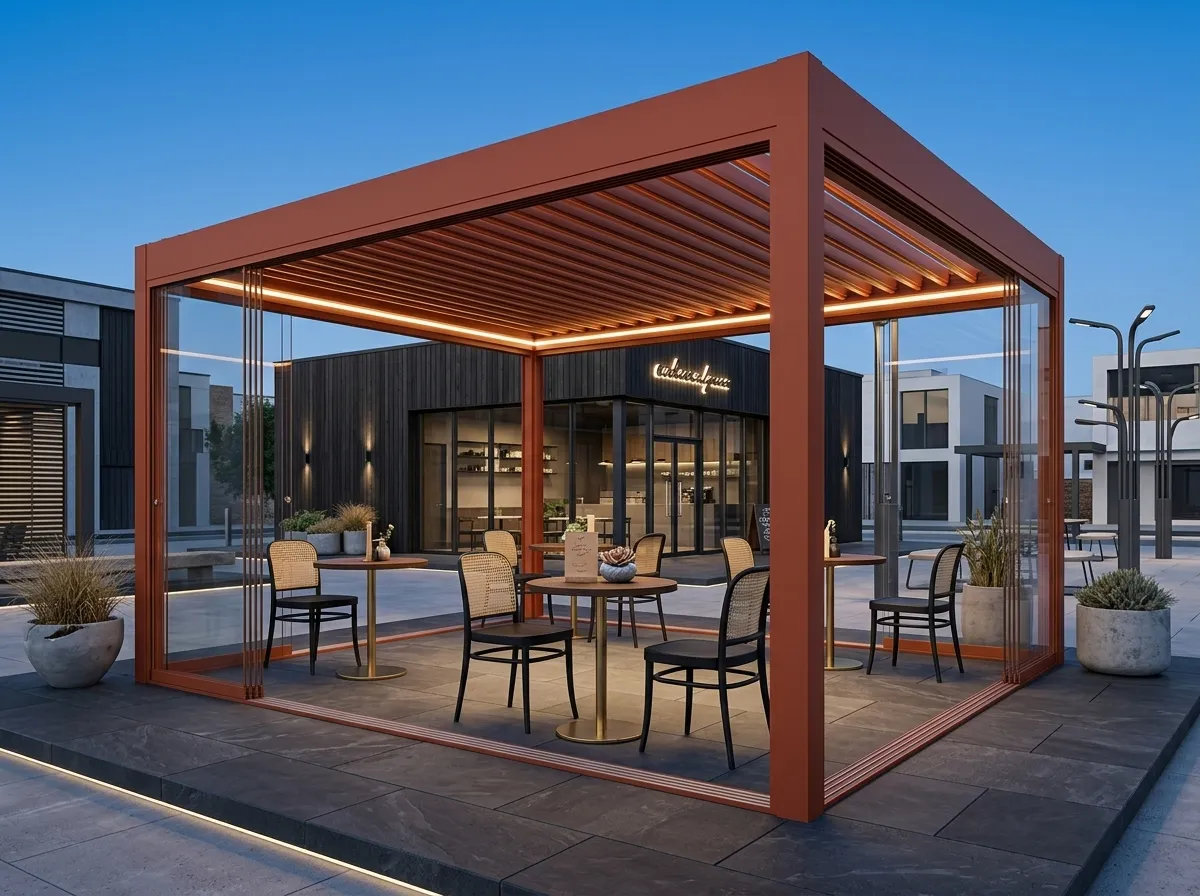 Rollingroof Pergola Yelki - Uygulama Görseli 1