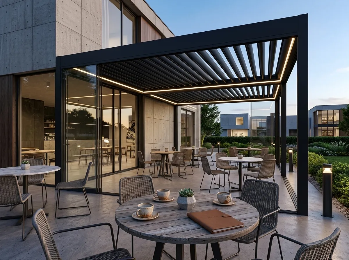 Rollingroof Pergola Yelki - Uygulama Görseli 2